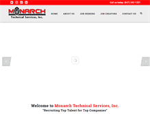Tablet Screenshot of monarchtechnical.com